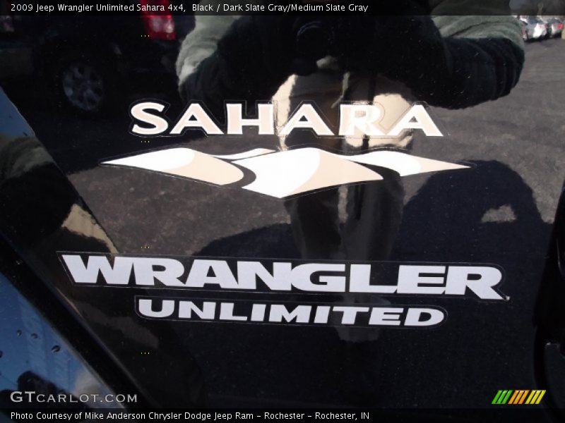 Black / Dark Slate Gray/Medium Slate Gray 2009 Jeep Wrangler Unlimited Sahara 4x4