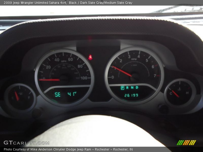 Black / Dark Slate Gray/Medium Slate Gray 2009 Jeep Wrangler Unlimited Sahara 4x4