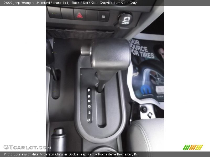 Black / Dark Slate Gray/Medium Slate Gray 2009 Jeep Wrangler Unlimited Sahara 4x4