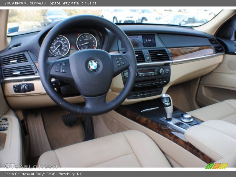 Space Grey Metallic / Beige 2009 BMW X5 xDrive30i