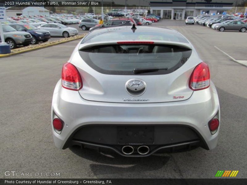 Ironman Silver / Blue 2013 Hyundai Veloster Turbo