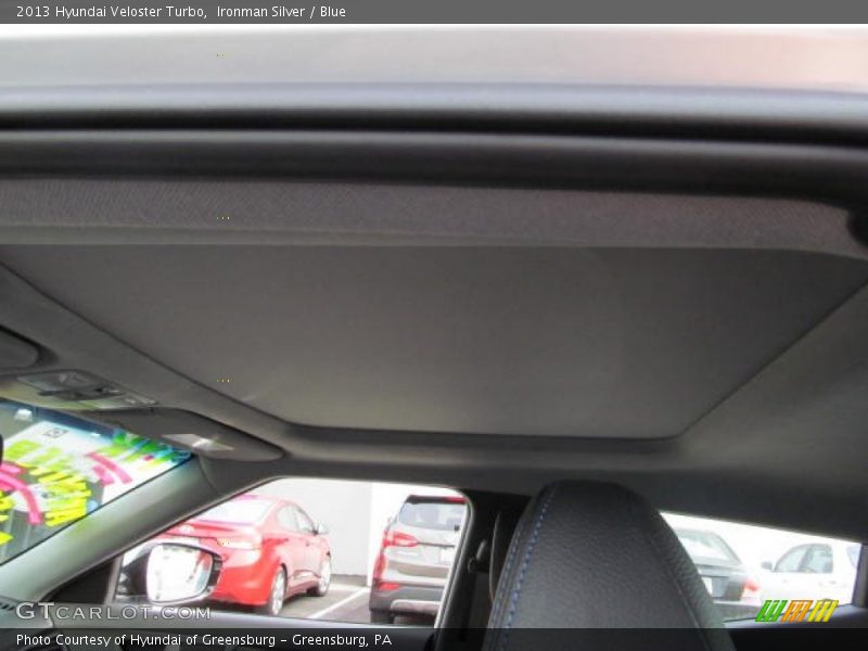 Ironman Silver / Blue 2013 Hyundai Veloster Turbo