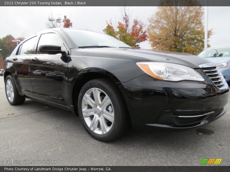 Black / Black 2013 Chrysler 200 Touring Sedan
