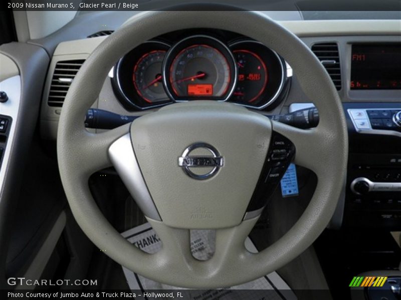 Glacier Pearl / Beige 2009 Nissan Murano S