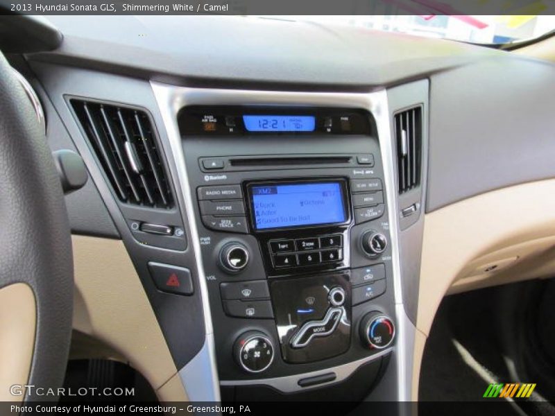 Shimmering White / Camel 2013 Hyundai Sonata GLS