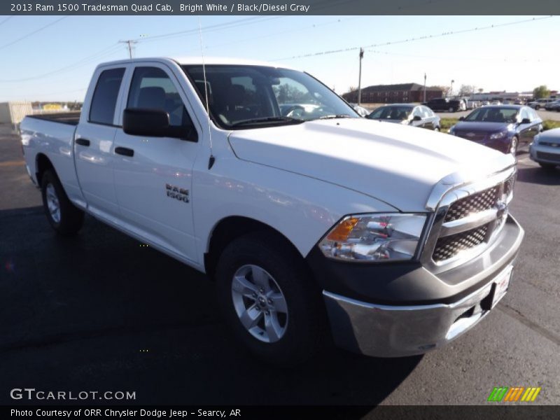 Bright White / Black/Diesel Gray 2013 Ram 1500 Tradesman Quad Cab