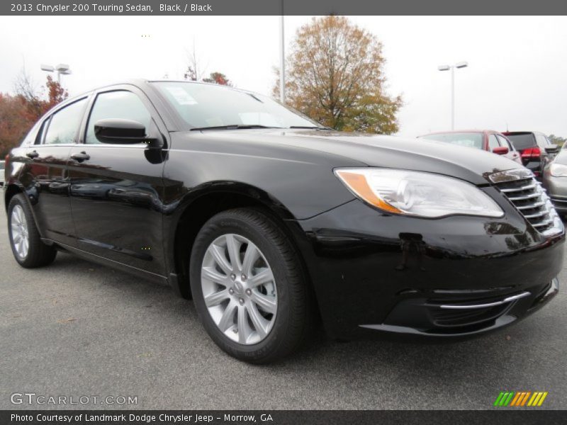 Black / Black 2013 Chrysler 200 Touring Sedan