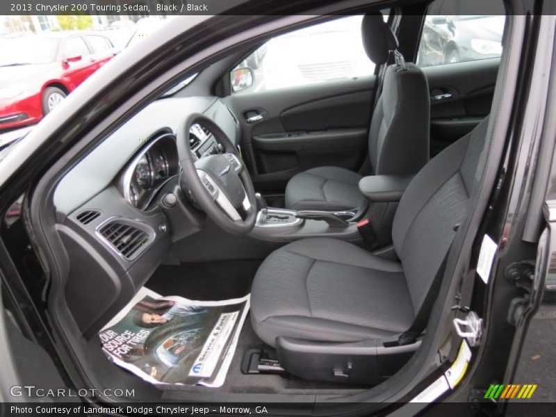 Black / Black 2013 Chrysler 200 Touring Sedan