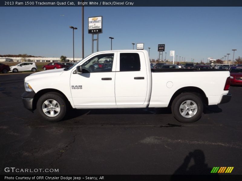 Bright White / Black/Diesel Gray 2013 Ram 1500 Tradesman Quad Cab