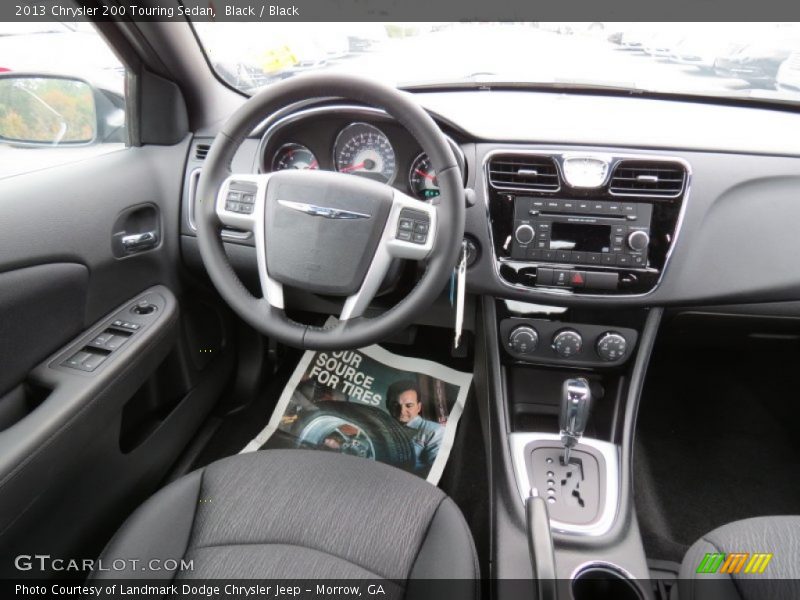 Black / Black 2013 Chrysler 200 Touring Sedan