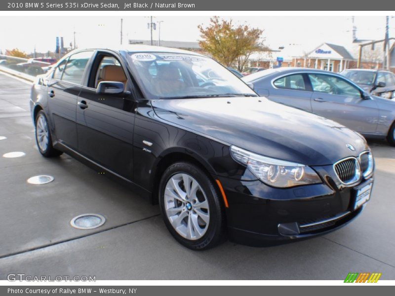 Jet Black / Natural Brown 2010 BMW 5 Series 535i xDrive Sedan