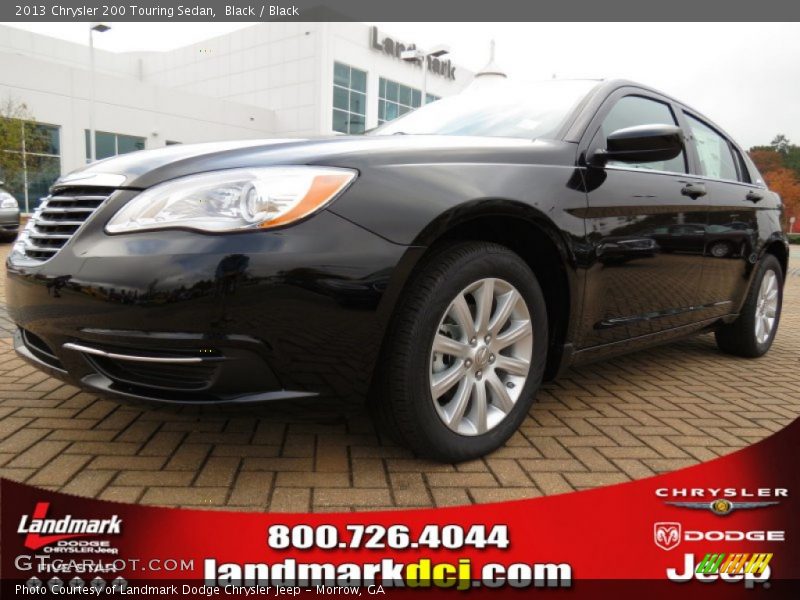 Black / Black 2013 Chrysler 200 Touring Sedan