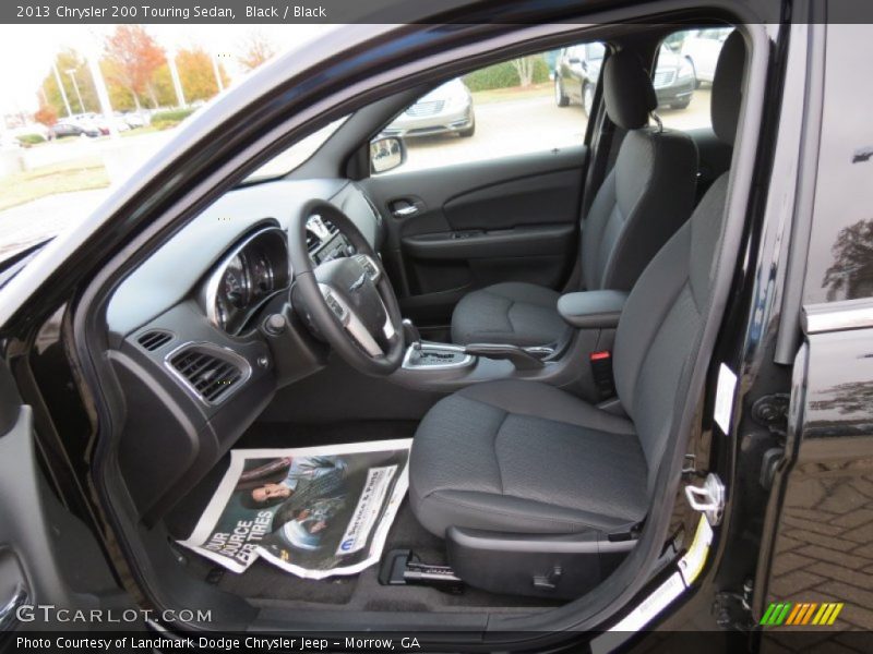 Black / Black 2013 Chrysler 200 Touring Sedan