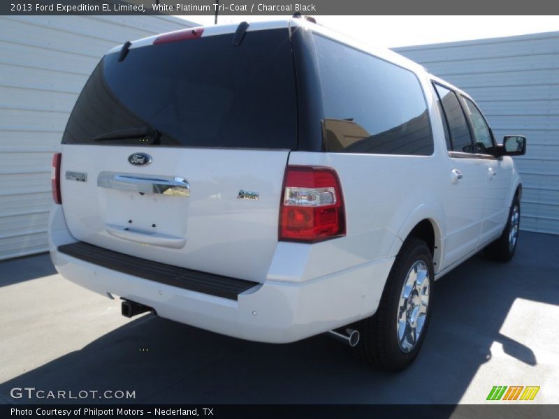 White Platinum Tri-Coat / Charcoal Black 2013 Ford Expedition EL Limited