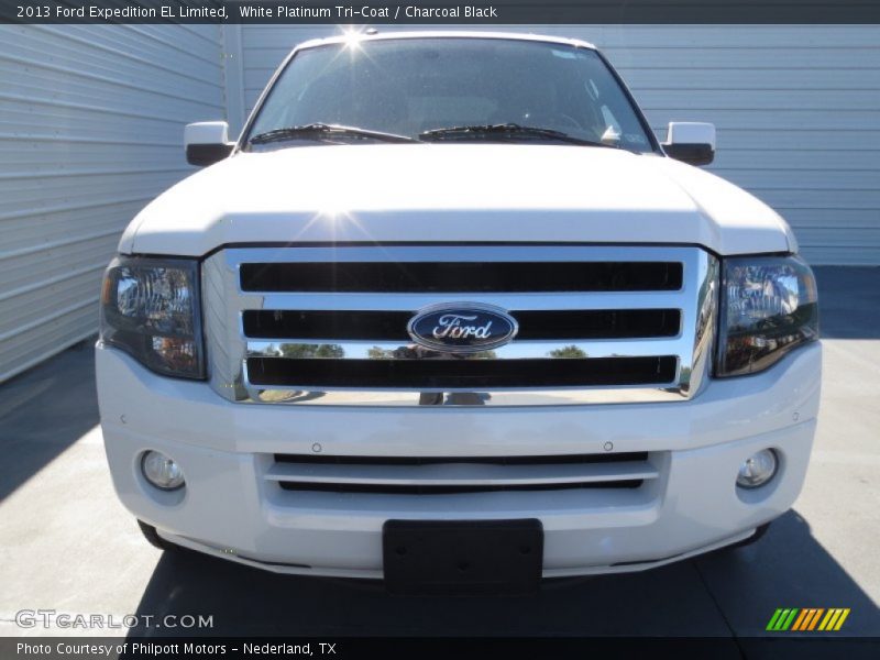 White Platinum Tri-Coat / Charcoal Black 2013 Ford Expedition EL Limited