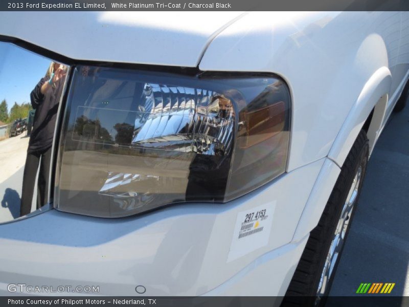 White Platinum Tri-Coat / Charcoal Black 2013 Ford Expedition EL Limited