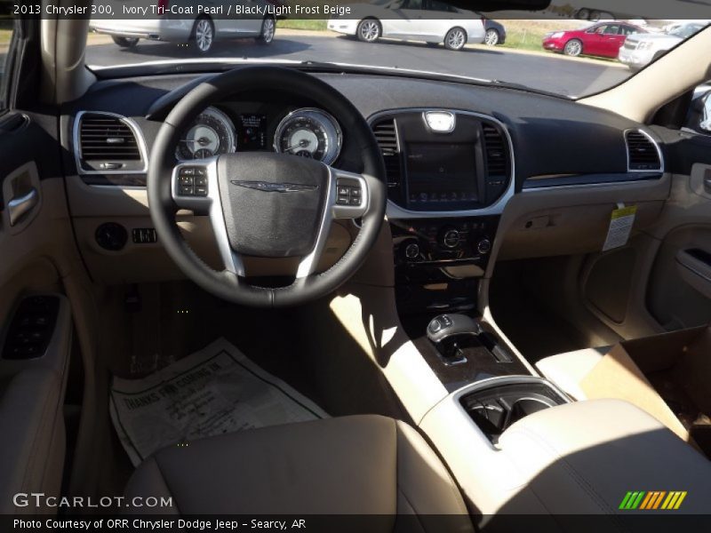 Ivory Tri-Coat Pearl / Black/Light Frost Beige 2013 Chrysler 300