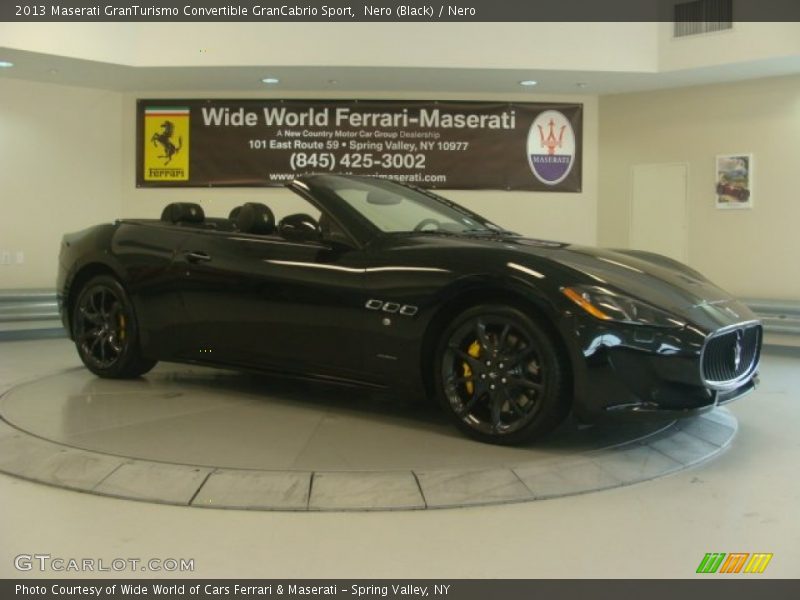 Nero (Black) / Nero 2013 Maserati GranTurismo Convertible GranCabrio Sport