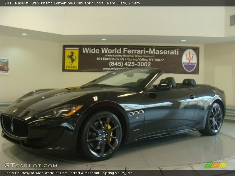 Nero (Black) / Nero 2013 Maserati GranTurismo Convertible GranCabrio Sport