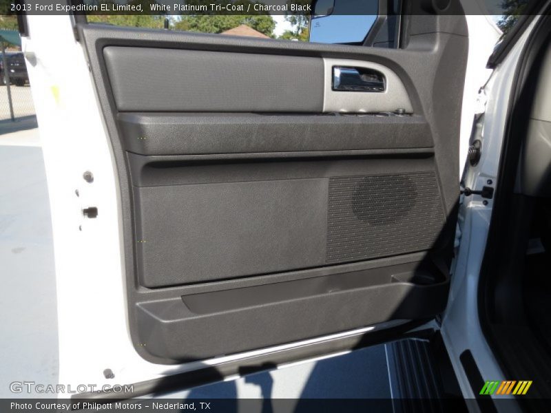 White Platinum Tri-Coat / Charcoal Black 2013 Ford Expedition EL Limited