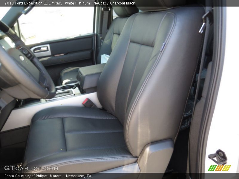 White Platinum Tri-Coat / Charcoal Black 2013 Ford Expedition EL Limited