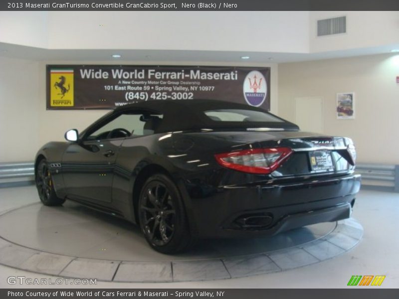 Nero (Black) / Nero 2013 Maserati GranTurismo Convertible GranCabrio Sport