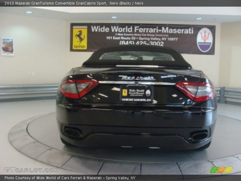 Nero (Black) / Nero 2013 Maserati GranTurismo Convertible GranCabrio Sport