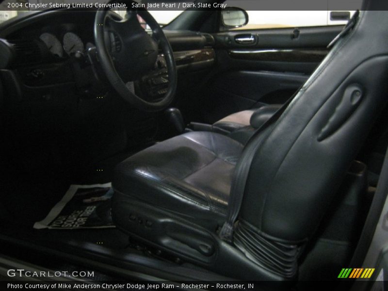 Satin Jade Pearl / Dark Slate Gray 2004 Chrysler Sebring Limited Convertible