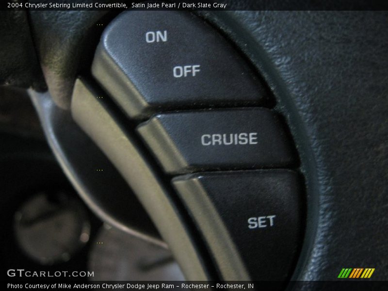 Satin Jade Pearl / Dark Slate Gray 2004 Chrysler Sebring Limited Convertible