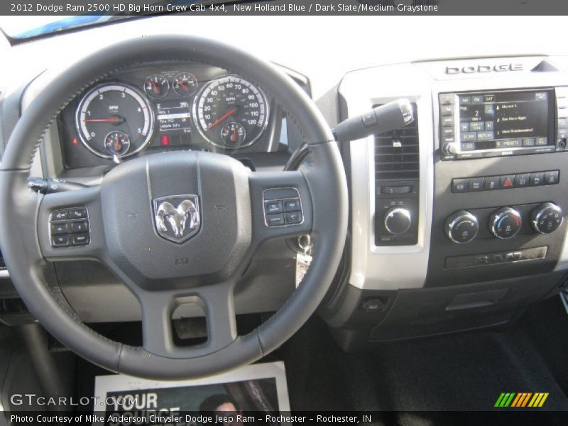 Dashboard of 2012 Ram 2500 HD Big Horn Crew Cab 4x4