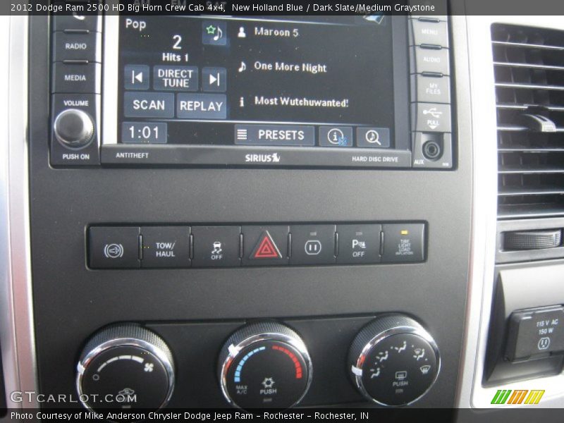 Controls of 2012 Ram 2500 HD Big Horn Crew Cab 4x4