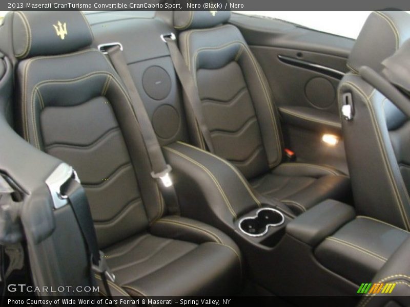 Rear Seat of 2013 GranTurismo Convertible GranCabrio Sport