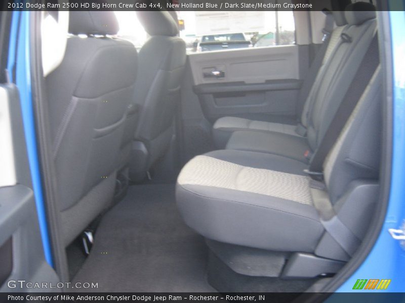 Rear Seat of 2012 Ram 2500 HD Big Horn Crew Cab 4x4