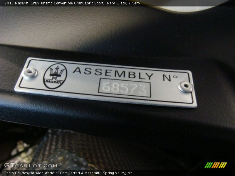 Nero (Black) / Nero 2013 Maserati GranTurismo Convertible GranCabrio Sport