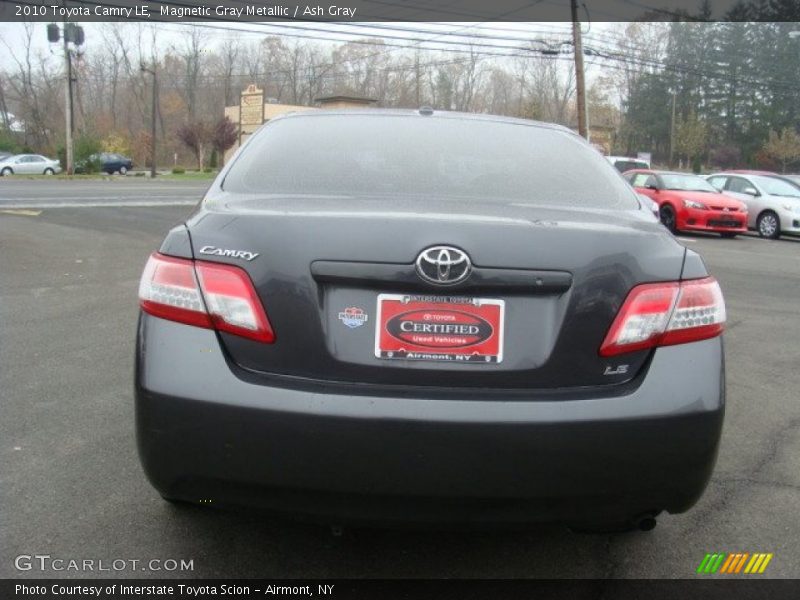 Magnetic Gray Metallic / Ash Gray 2010 Toyota Camry LE