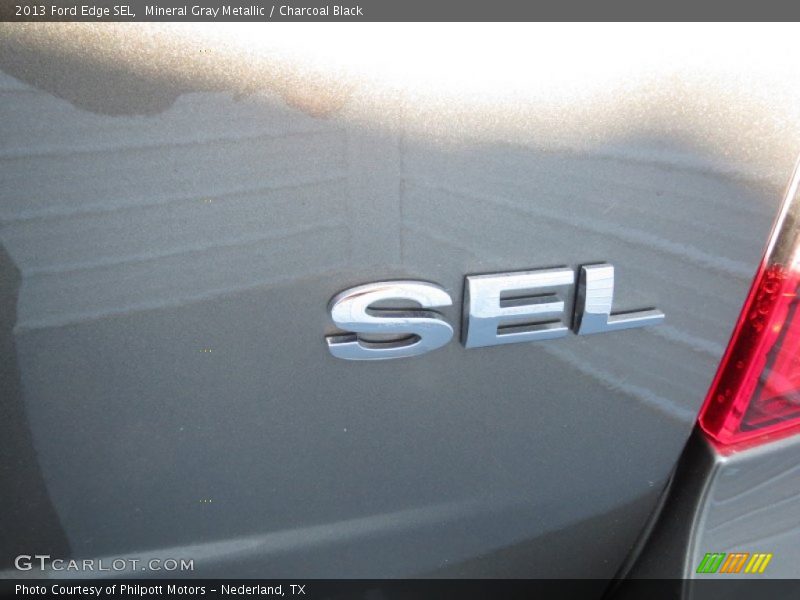 Mineral Gray Metallic / Charcoal Black 2013 Ford Edge SEL
