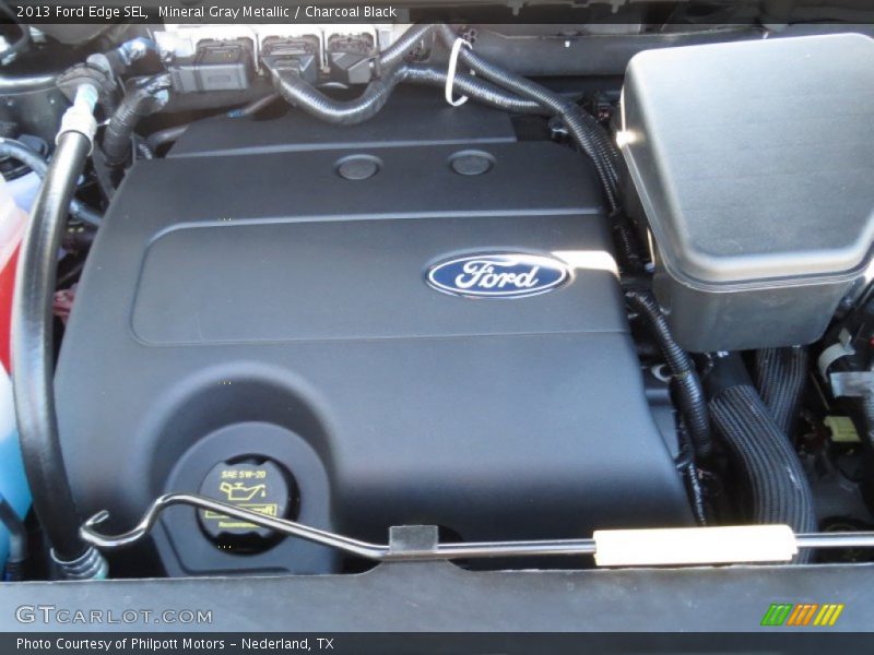 Mineral Gray Metallic / Charcoal Black 2013 Ford Edge SEL