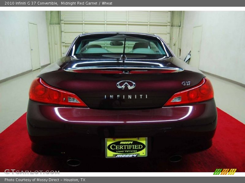 Midnight Red Garnet / Wheat 2010 Infiniti G 37 Convertible