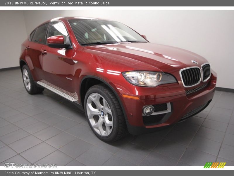 Vermilion Red Metallic / Sand Beige 2013 BMW X6 xDrive35i