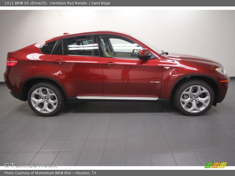 Vermilion Red Metallic / Sand Beige 2013 BMW X6 xDrive35i