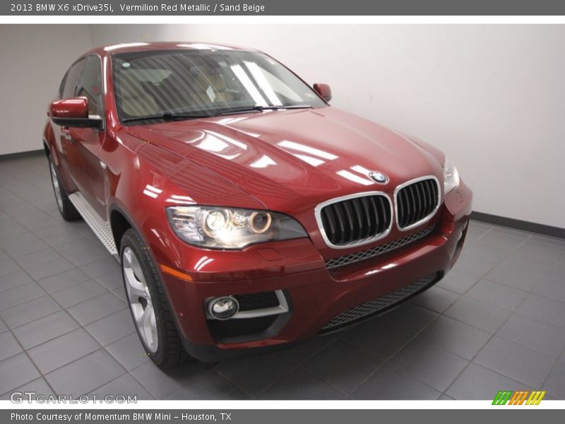 Vermilion Red Metallic / Sand Beige 2013 BMW X6 xDrive35i