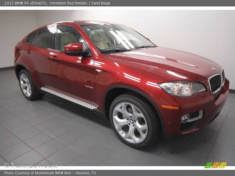 Vermilion Red Metallic / Sand Beige 2013 BMW X6 xDrive35i