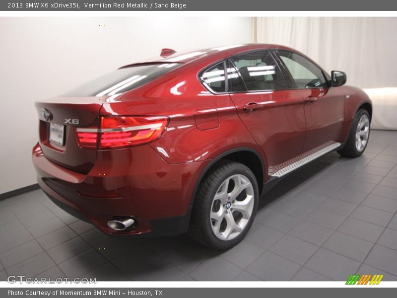 Vermilion Red Metallic / Sand Beige 2013 BMW X6 xDrive35i