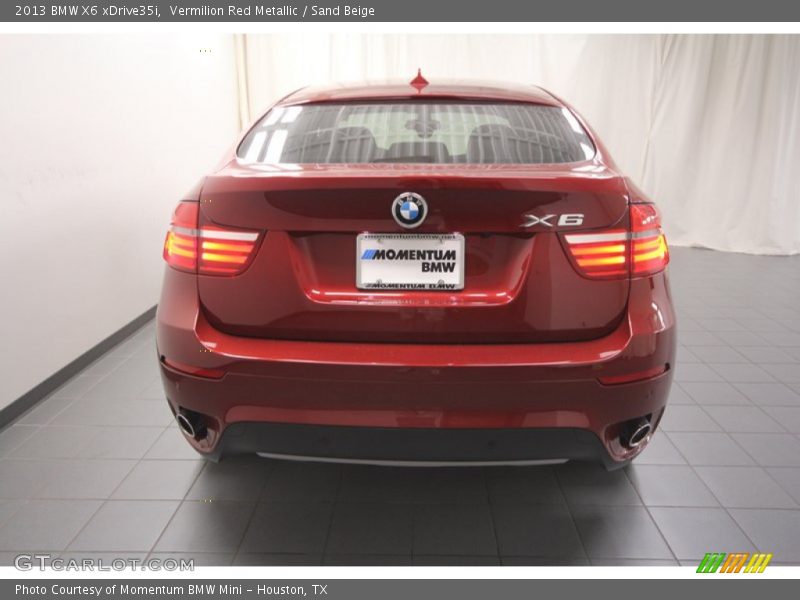 Vermilion Red Metallic / Sand Beige 2013 BMW X6 xDrive35i