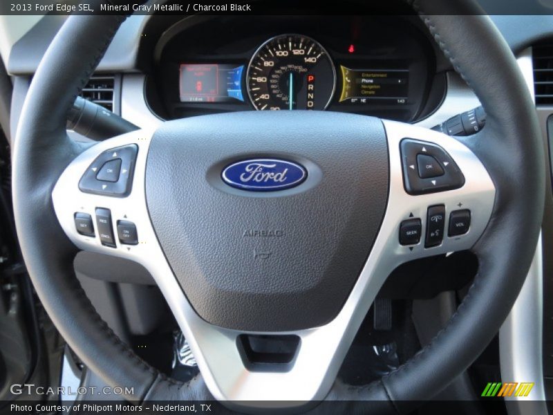 Mineral Gray Metallic / Charcoal Black 2013 Ford Edge SEL