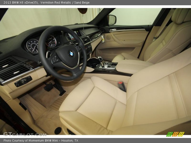 Vermilion Red Metallic / Sand Beige 2013 BMW X6 xDrive35i