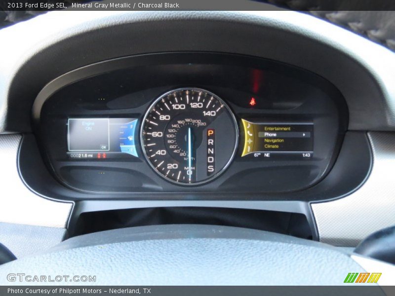 Mineral Gray Metallic / Charcoal Black 2013 Ford Edge SEL