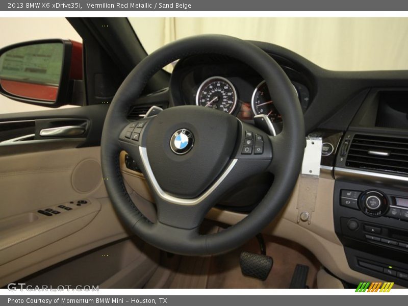 Vermilion Red Metallic / Sand Beige 2013 BMW X6 xDrive35i