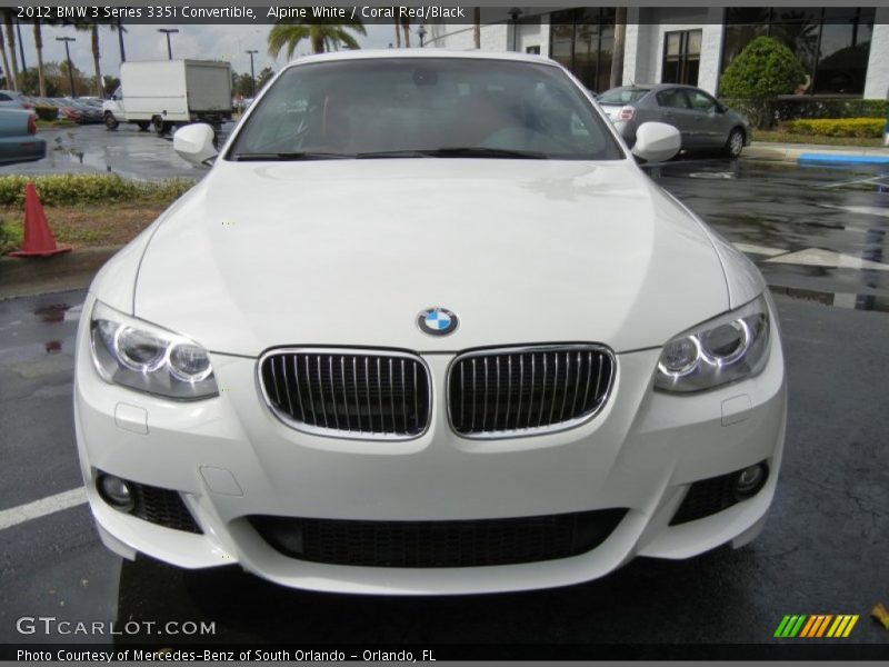 Alpine White / Coral Red/Black 2012 BMW 3 Series 335i Convertible