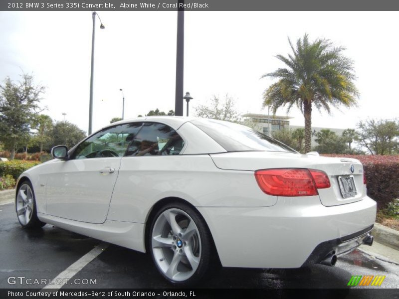 Alpine White / Coral Red/Black 2012 BMW 3 Series 335i Convertible